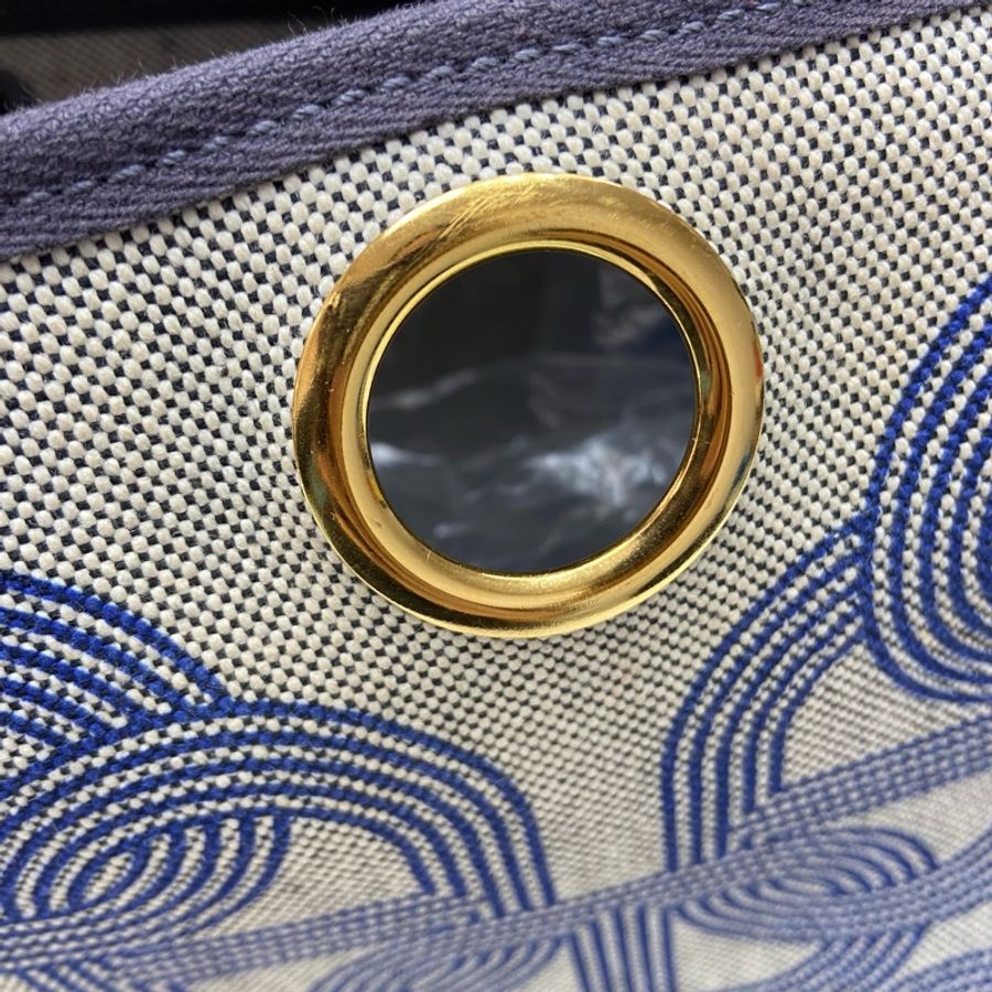 HERMES HERBAG 31 灰藍色 豬鼻 U Stamp 手提 單肩包-14