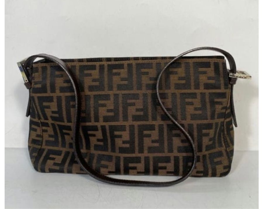 Fendi 老花雙層法棍腋下包-2