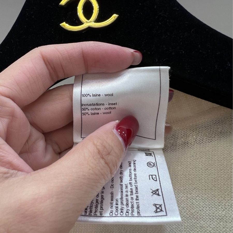 CHANEL 香奈兒 白色 長版 針織外套 外套 洋裝-10