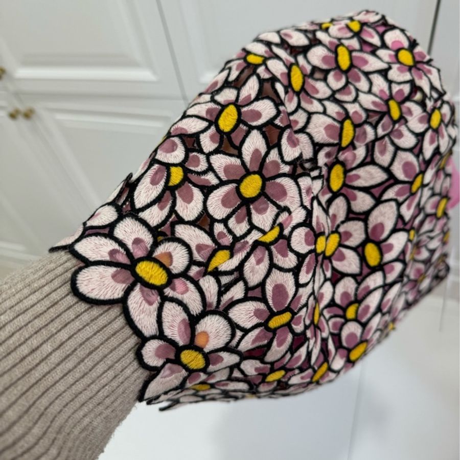 RED VALENTINO 粉色 花卉 蕾絲 短褲 休閒褲-2