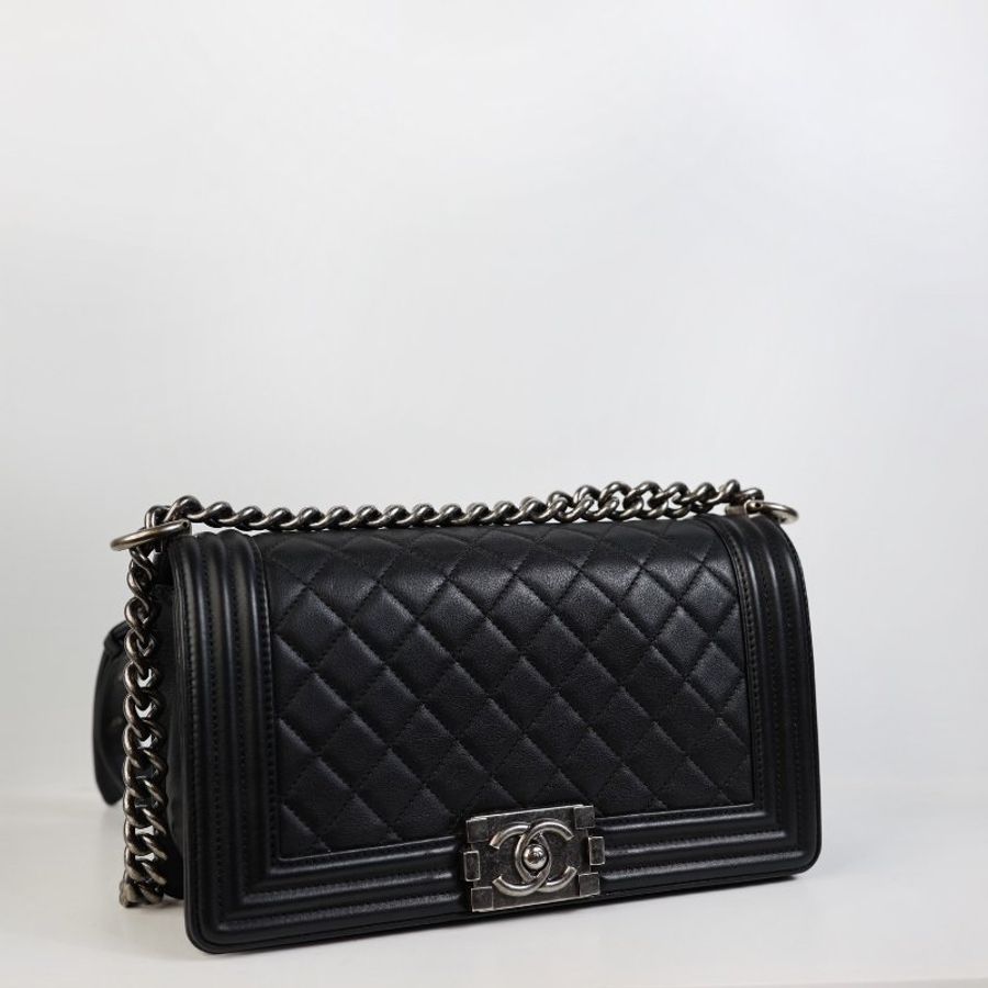 二手Chanel Boy 25復古銀釦-1
