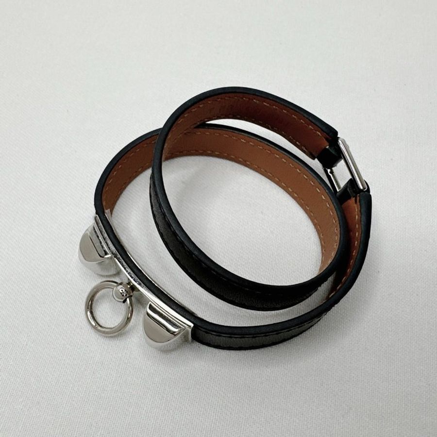 HERMES Rivale圈皮革手環-5