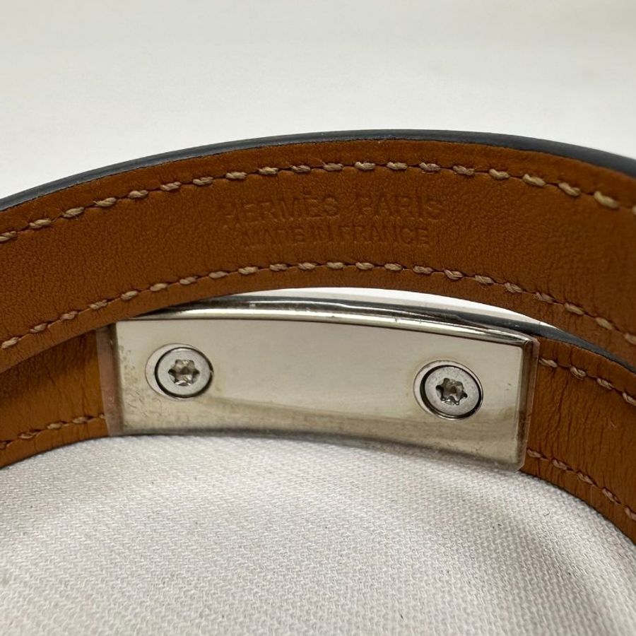 HERMES Rivale圈皮革手環-6