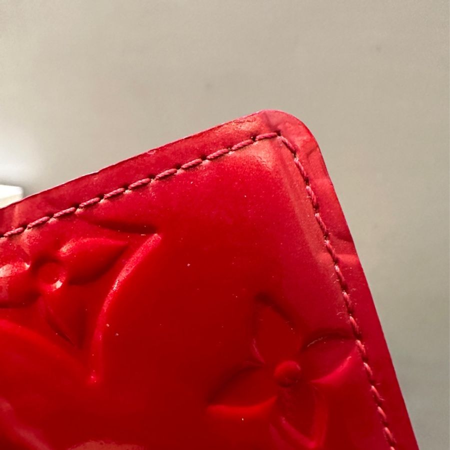 Louis Vuitton LV 6孔 紅色漆皮記事本-14