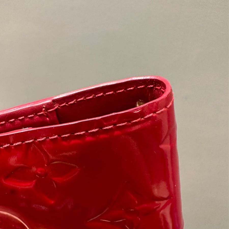 Louis Vuitton LV 6孔 紅色漆皮記事本-15