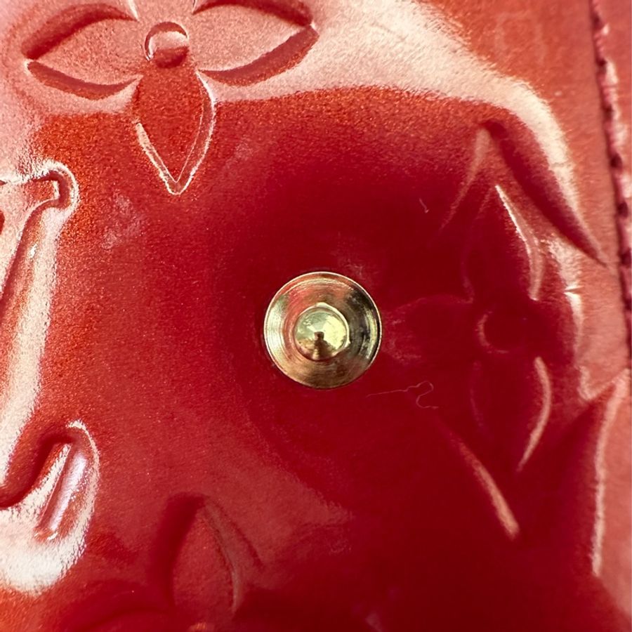 Louis Vuitton LV 6孔 紅色漆皮記事本-20