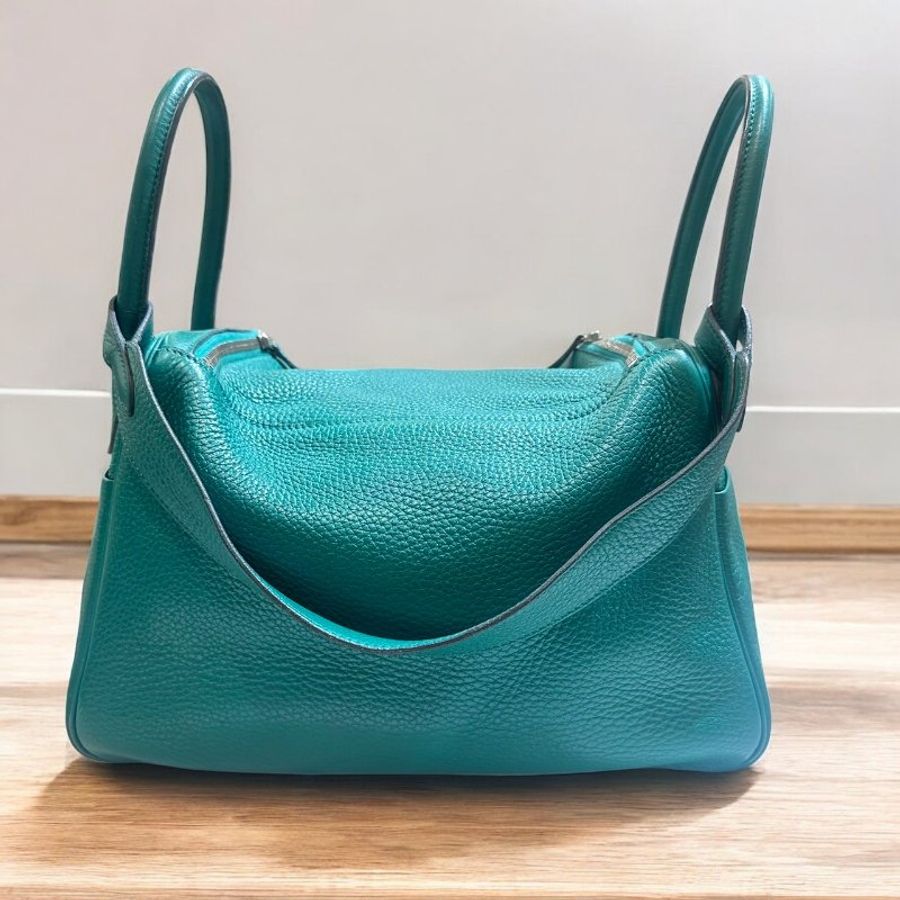 HERMES 絲絨綠LINDY30/A-2