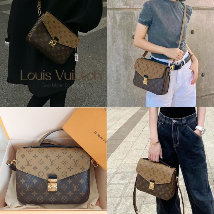 LV 老花 M44876 🎀現品實拍 🎀拼接雙色 郵差包 斜背 肩背 手提包~二手近新品-13