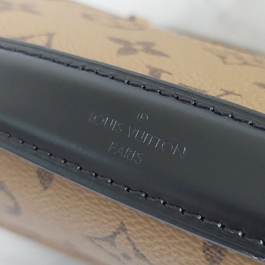 LV 老花 M44876 🎀現品實拍 🎀拼接雙色 郵差包 斜背 肩背 手提包~二手近新品-66