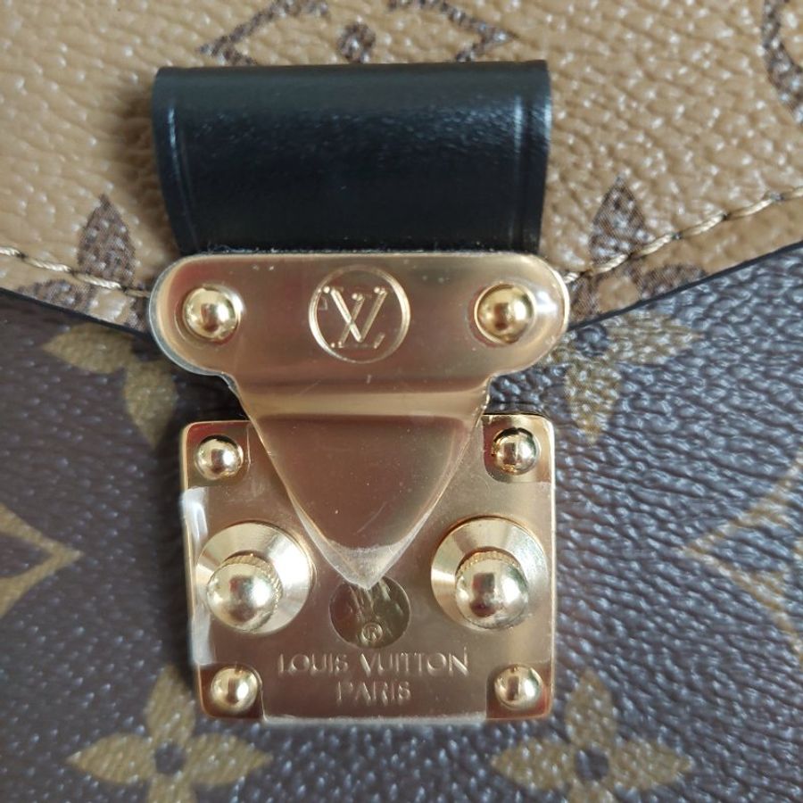 LV 老花 M44876 🎀現品實拍 🎀拼接雙色 郵差包 斜背 肩背 手提包~二手近新品-81