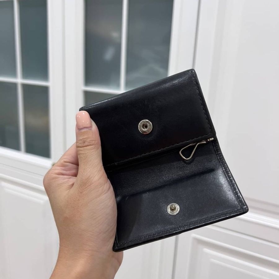 gucci 黑色牛皮 鑰匙包 卡夾 卡包-5