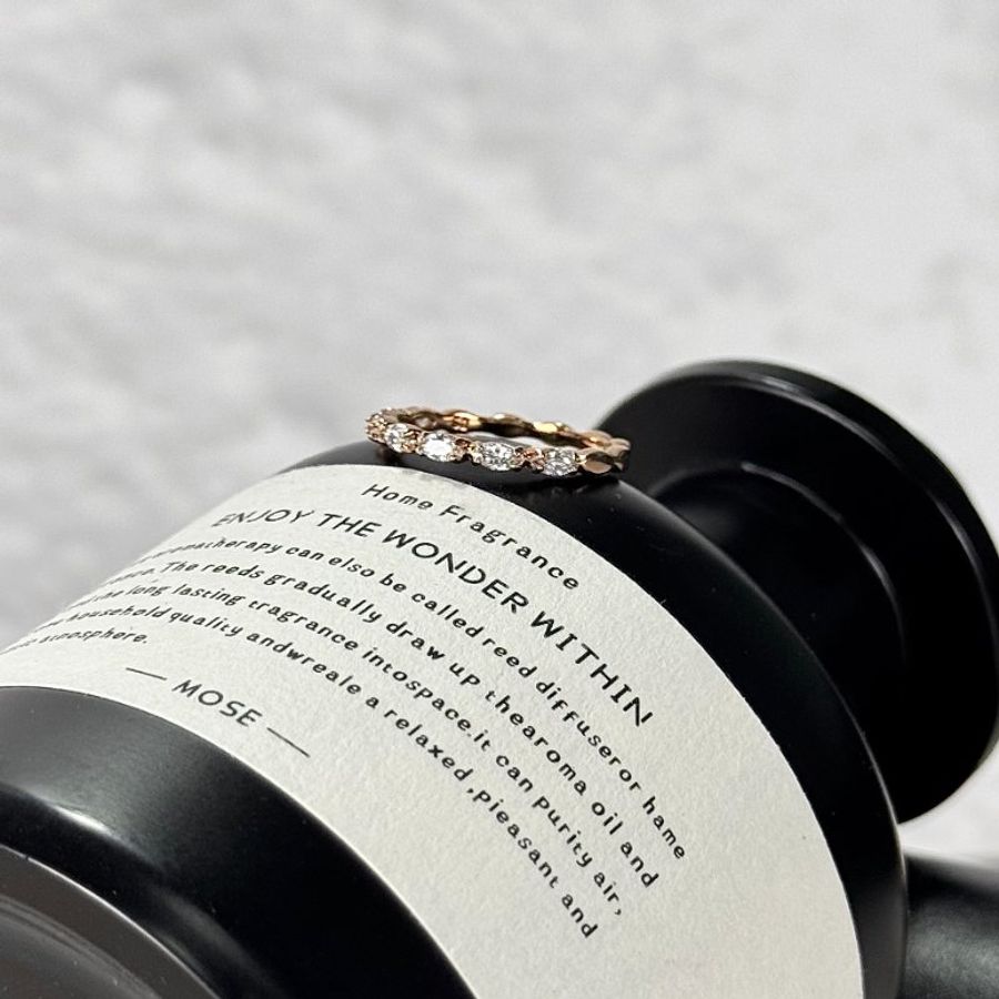SWAROVSKI Matrix Vittore 橄欖形切割 密鑲繞鑽戒指 鍍玫瑰金色-1