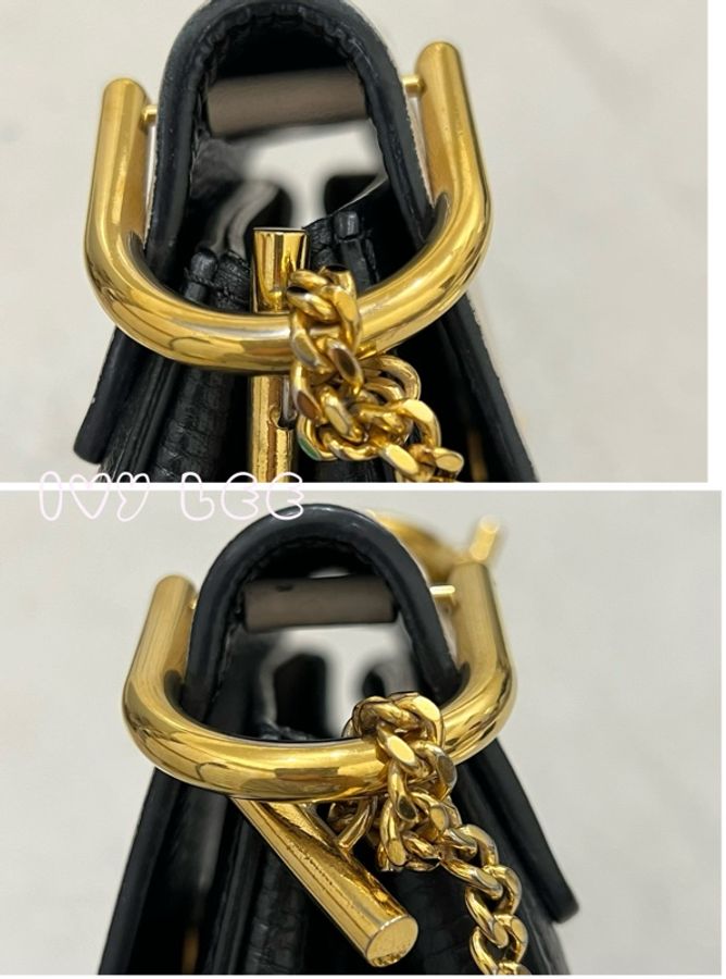 CHLOE 黑白 拼色 掀蓋 DREW 鏈條包 斜背包 肩背包 二手精品-20