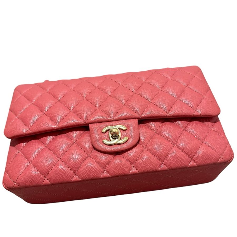 Chanel Caviar Cf25 蜜桃粉-1