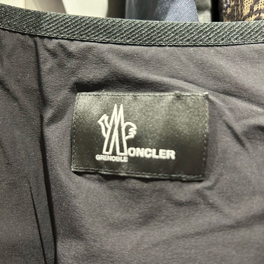Moncler Grenoble salopette ski pants 黑色滑雪吊帶褲-9