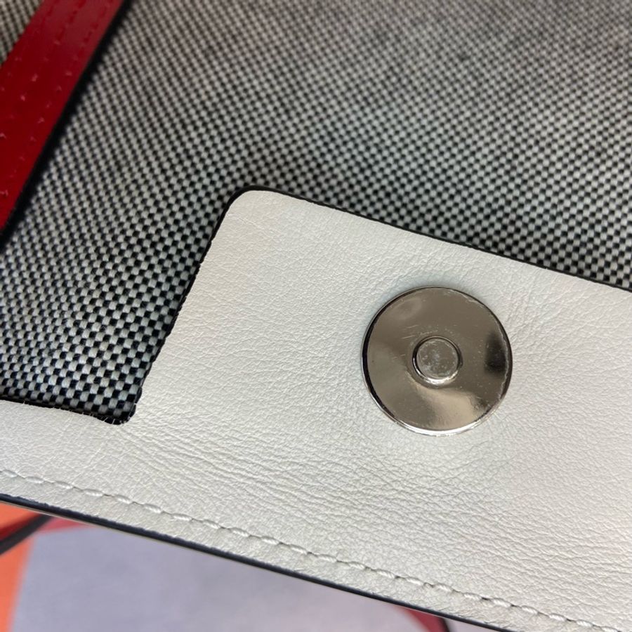 McQueen 全牛皮白色托特包 tote bag 單肩包 手提包 購物袋-9