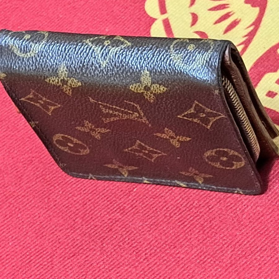 (現貨到)日本二手/LV/双折層中夾/拉鏈零錢袋-12