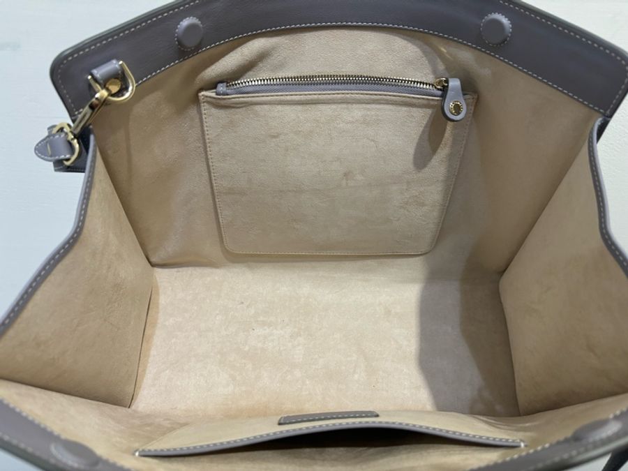 The Strathberry Tote - Frost Grey with Vanilla (季節限定款)-8