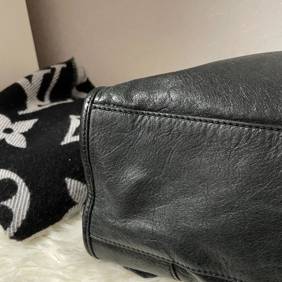 BALENCIAGA 巴黎世家 中號City Bag 機車包 黑色 (最最最稀有的黑配玫瑰金大釦)-19