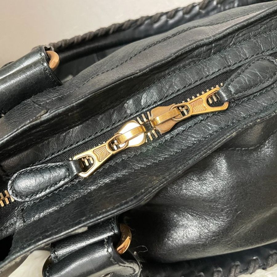 BALENCIAGA 巴黎世家 中號City Bag 機車包 黑色 (最最最稀有的黑配玫瑰金大釦)-29