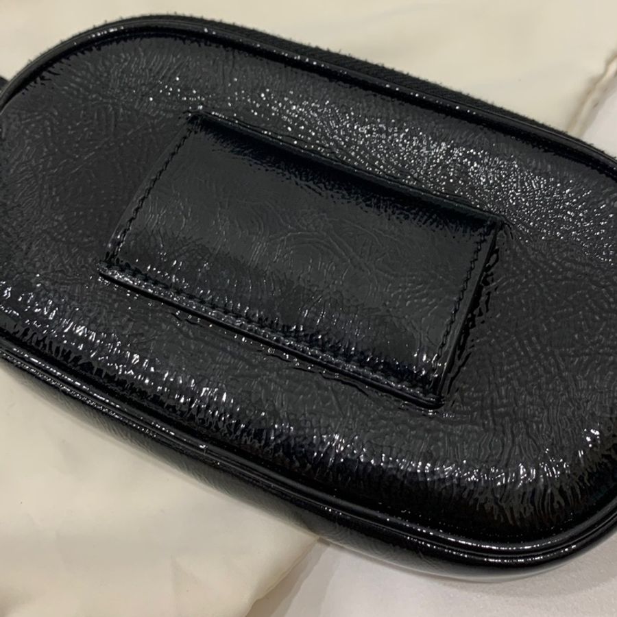 GUCCI 古馳 黑黃 亮面字體 限量 腰包 胸包 肩背包 胸口包 側背包 斜背包-18
