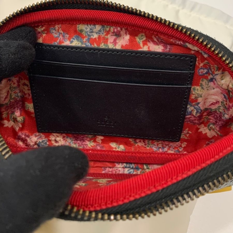 GUCCI 古馳 黑黃 亮面字體 限量 腰包 胸包 肩背包 胸口包 側背包 斜背包-29