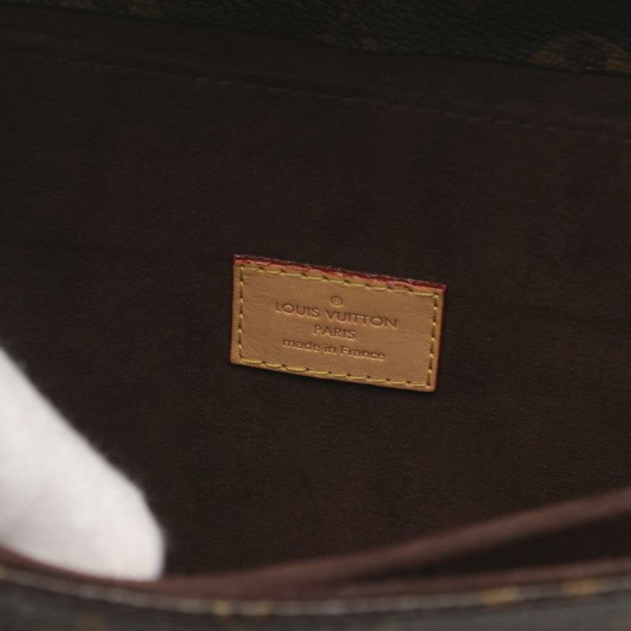 【日本直送】 LOUIS VUITTON LOUIS VUITTON 手提袋 梅蒂斯 MM 老花 手包 PVC 皮革 棕色 兩用款-3