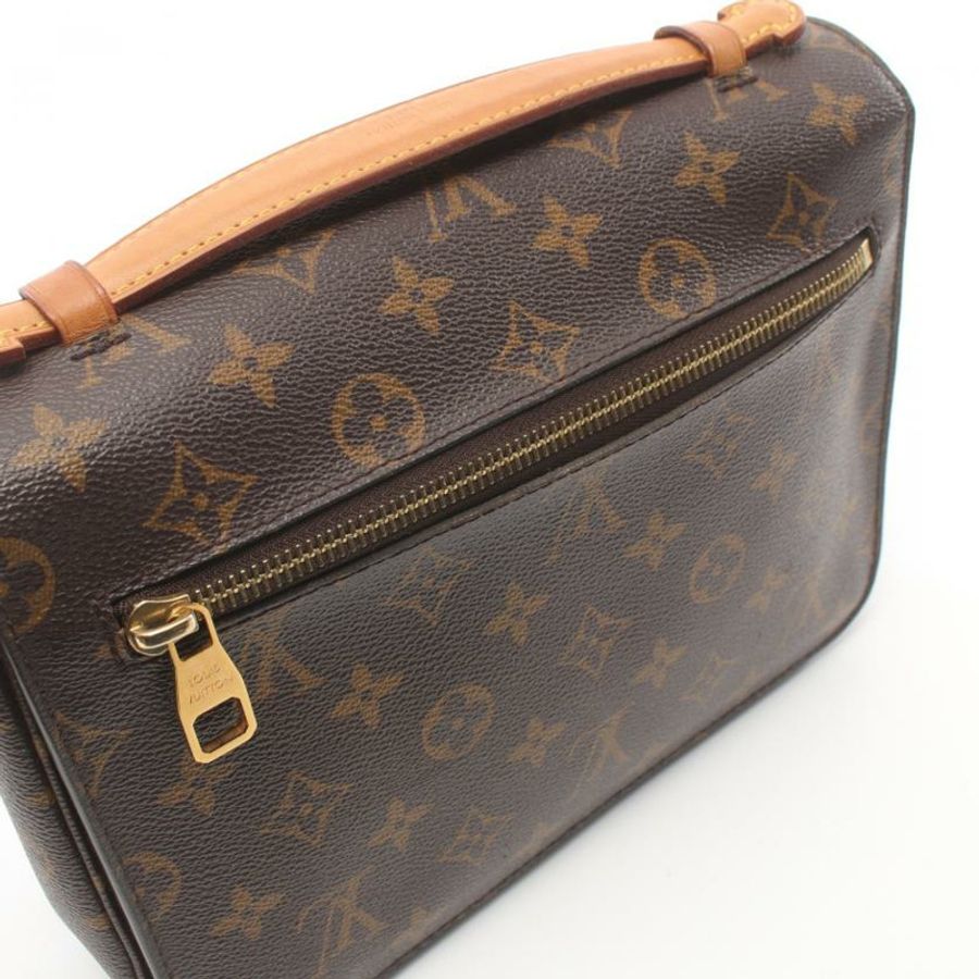 【日本直送】 LOUIS VUITTON LOUIS VUITTON 手提袋 梅蒂斯 MM 老花 手包 PVC 皮革 棕色 兩用款-10