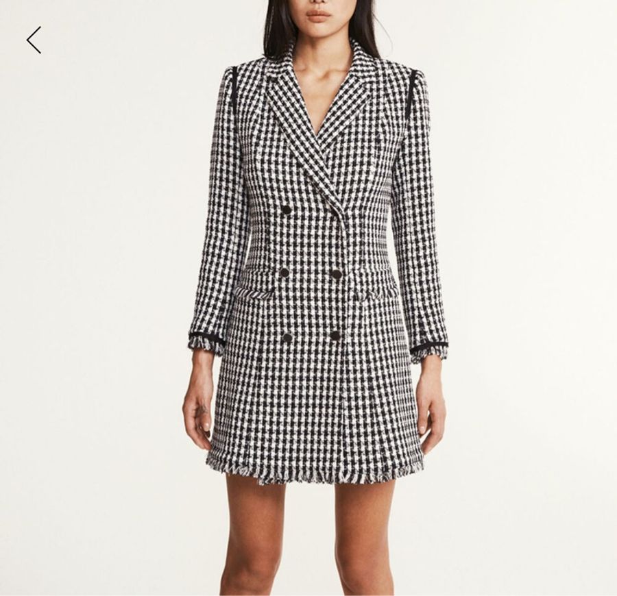 CLAUDIE PIERLOT 千鳥格 洋裝 外套-0