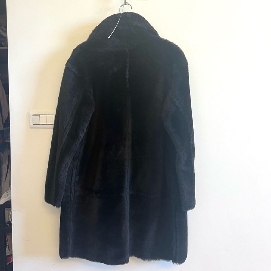 CLAUDIE PIERLOT 純羊皮 毛外套 shearling coat-4