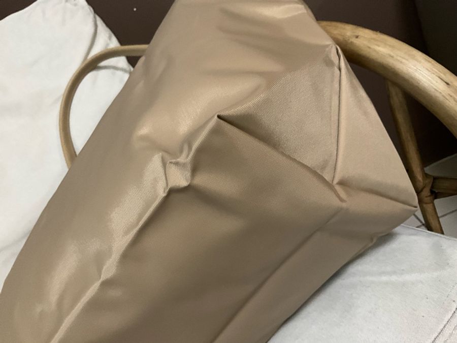 Longchamp大托特包 奶茶色-7