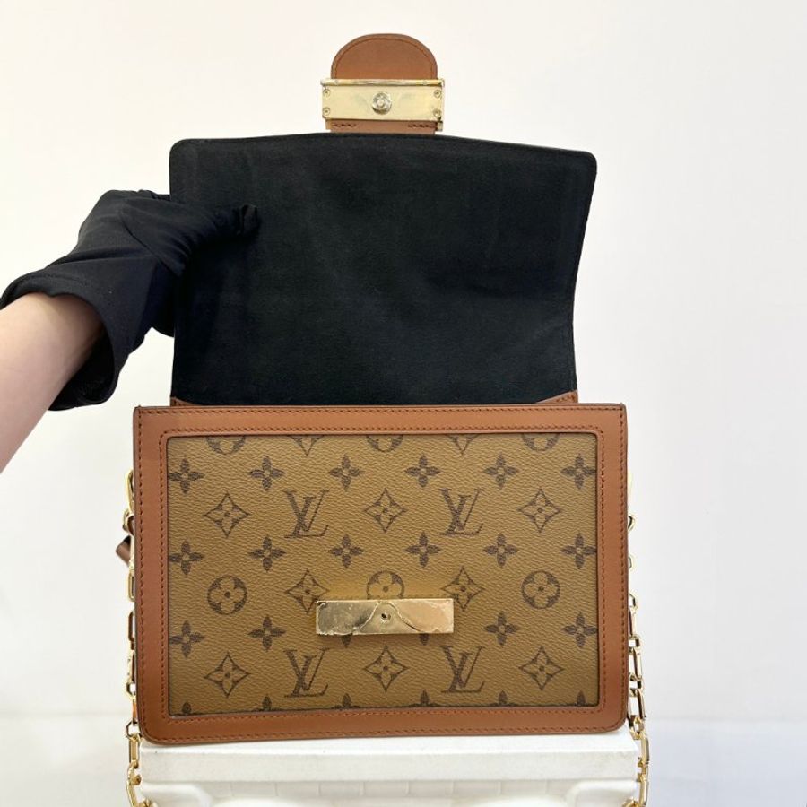 LV 老花拼色DAUPHINE MM-10