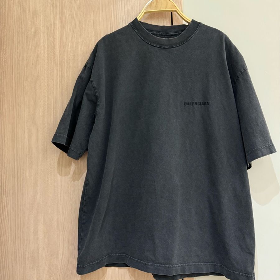 全新 Balenciaga 巴黎世家 前后刺繡 短袖上衣-5