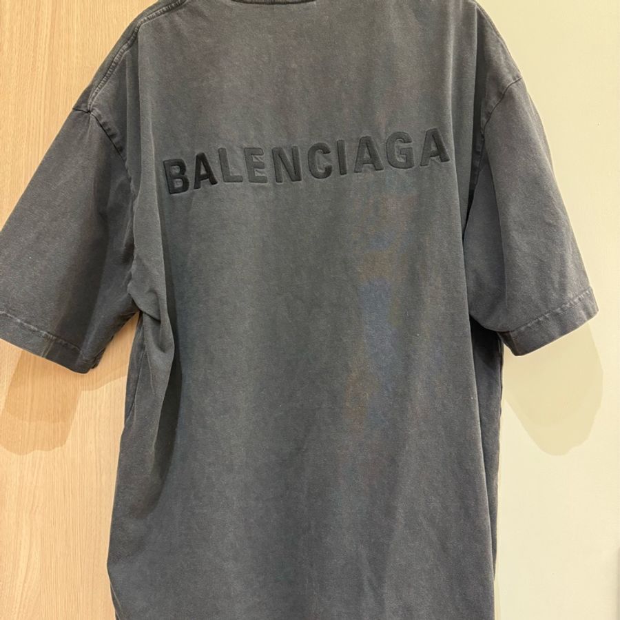 全新 Balenciaga 巴黎世家 前后刺繡 短袖上衣-9