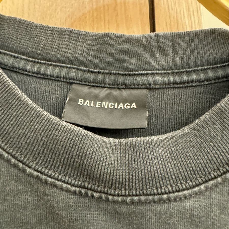 全新 Balenciaga 巴黎世家 前后刺繡 短袖上衣-12