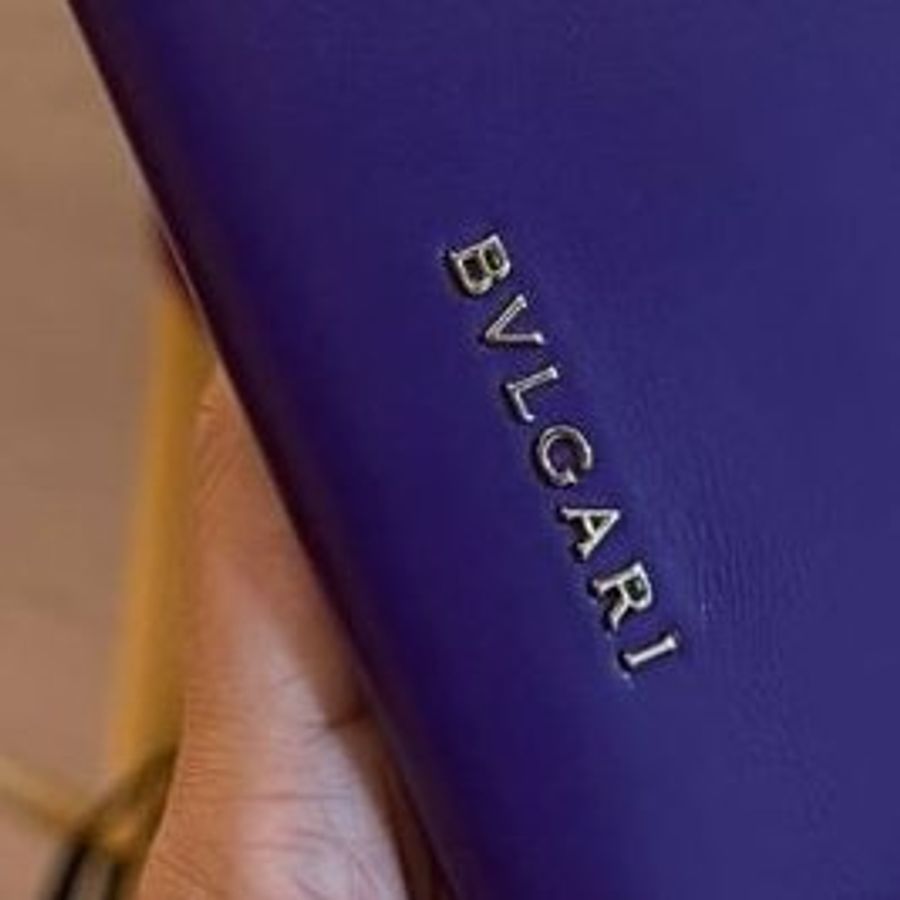 BVLGARI 寶格麗 woc 經典琺瑯蛇頭牛皮 鏈帶包 紫色小包 鍊條包 手拿包 晚宴包 斜背包 側背包 肩背包-23