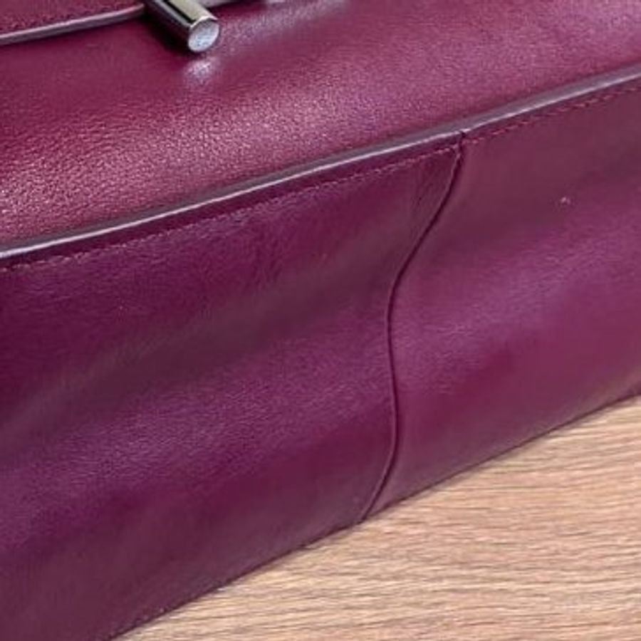 真品Tod’s tods 紅 牛皮 肩背包 斜背包 側背包 手提包 鏈條包-28