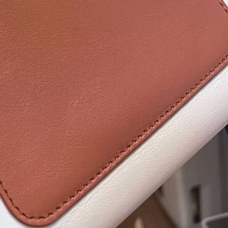 TODS TOD'S DOUBLE T MINI 藍 白 拼色小牛皮 手提包 肩背包 斜背包 側背包-21
