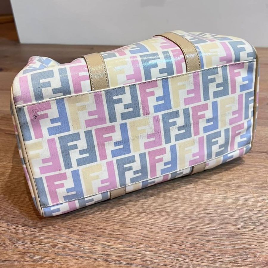 真品 Fendi 波士頓包 手提包 肩背包 側背包 斜背包 登機包-13
