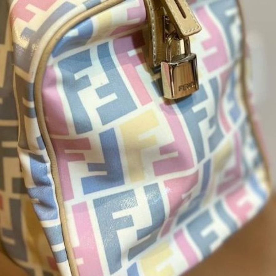 真品 Fendi 波士頓包 手提包 肩背包 側背包 斜背包 登機包-20