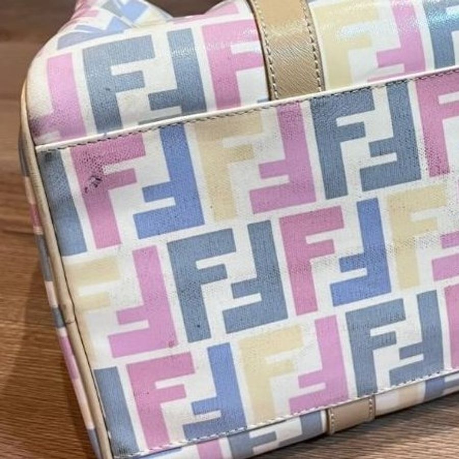 真品 Fendi 波士頓包 手提包 肩背包 側背包 斜背包 登機包-21