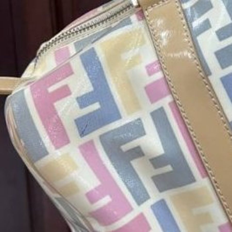 真品 Fendi 波士頓包 手提包 肩背包 側背包 斜背包 登機包-26