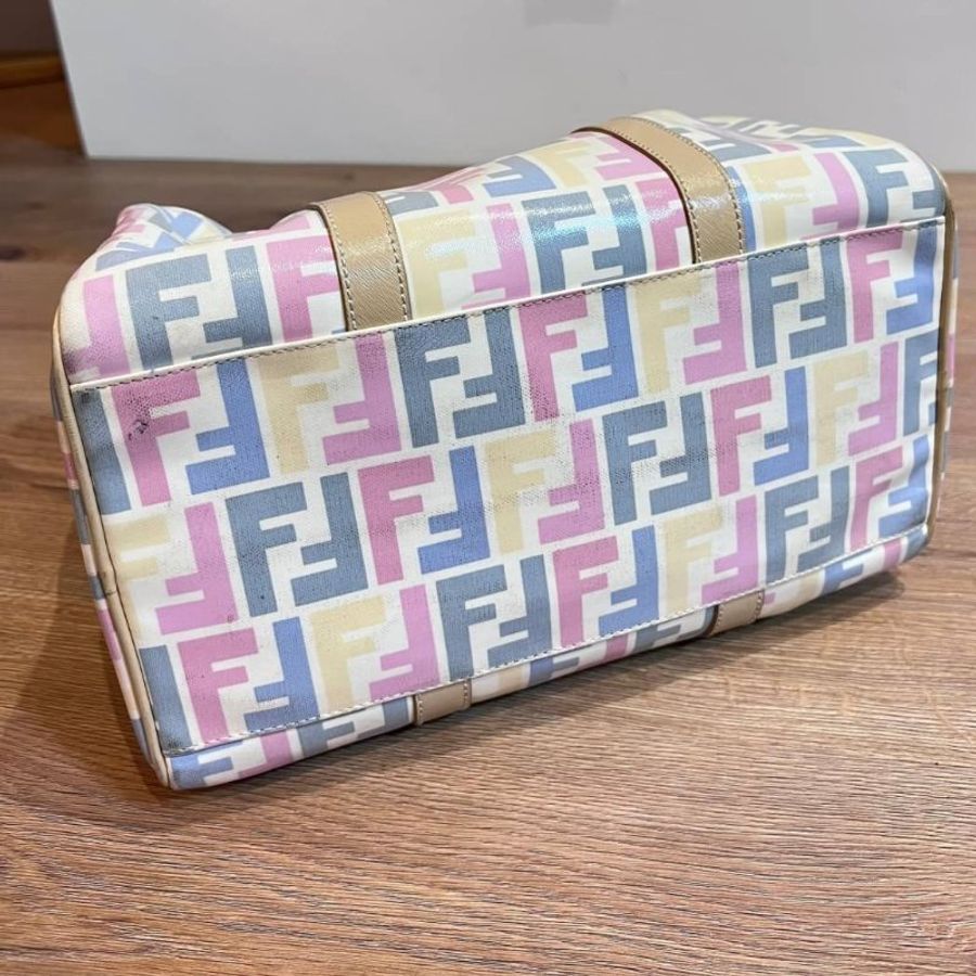 真品 Fendi 波士頓包 手提包 肩背包 側背包 斜背包 登機包-27