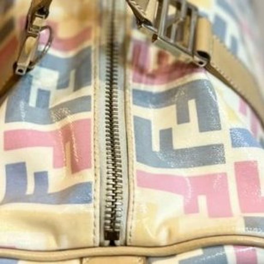 真品 Fendi 波士頓包 手提包 肩背包 側背包 斜背包 登機包-34
