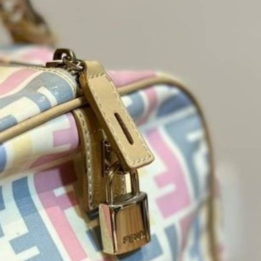 真品 Fendi 波士頓包 手提包 肩背包 側背包 斜背包 登機包-35