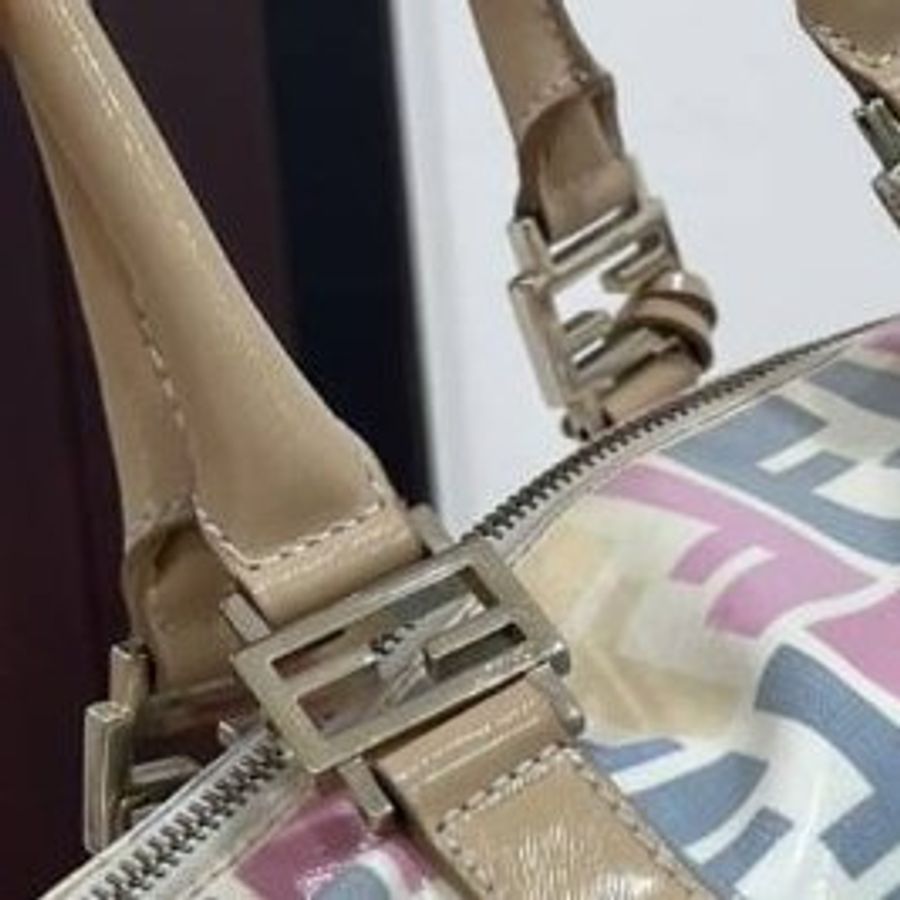 真品 Fendi 波士頓包 手提包 肩背包 側背包 斜背包 登機包-37
