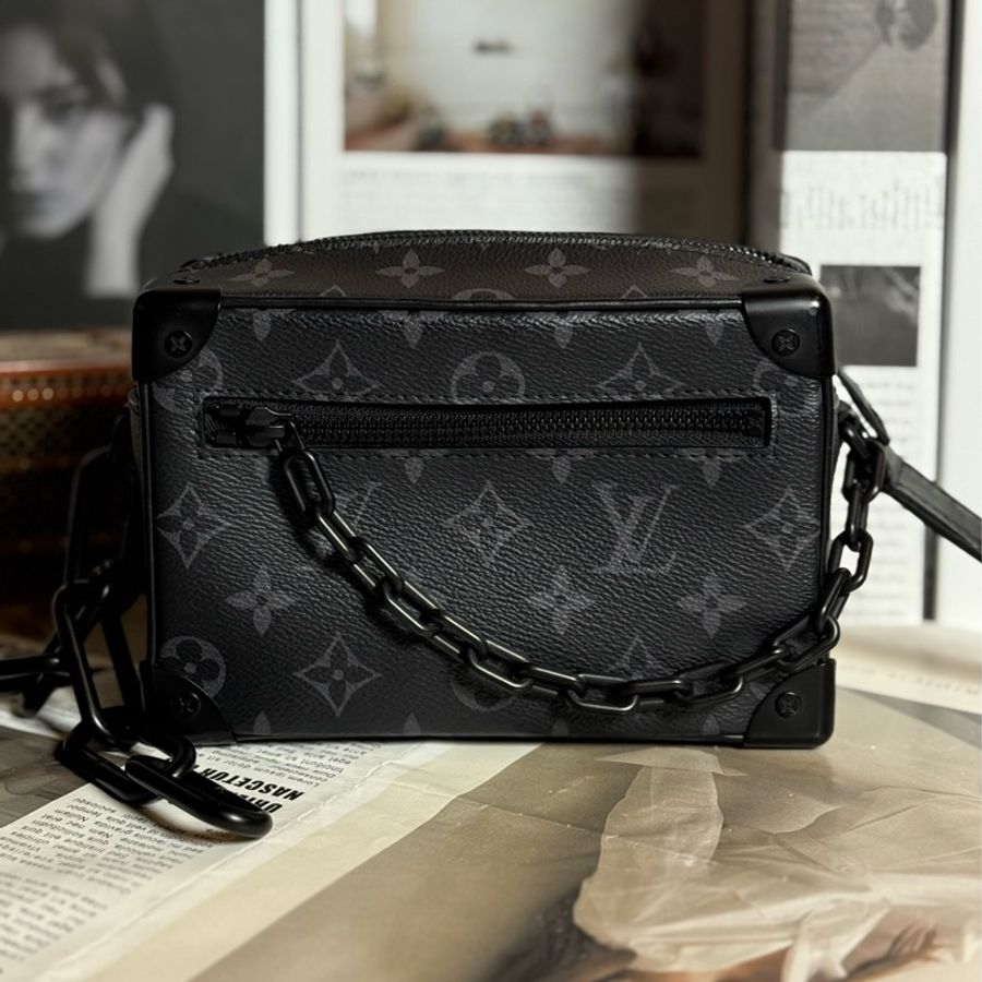 (台灣購證🇹🇼)LV Mini Soft Trunk 黑老花箱包 M44735-2