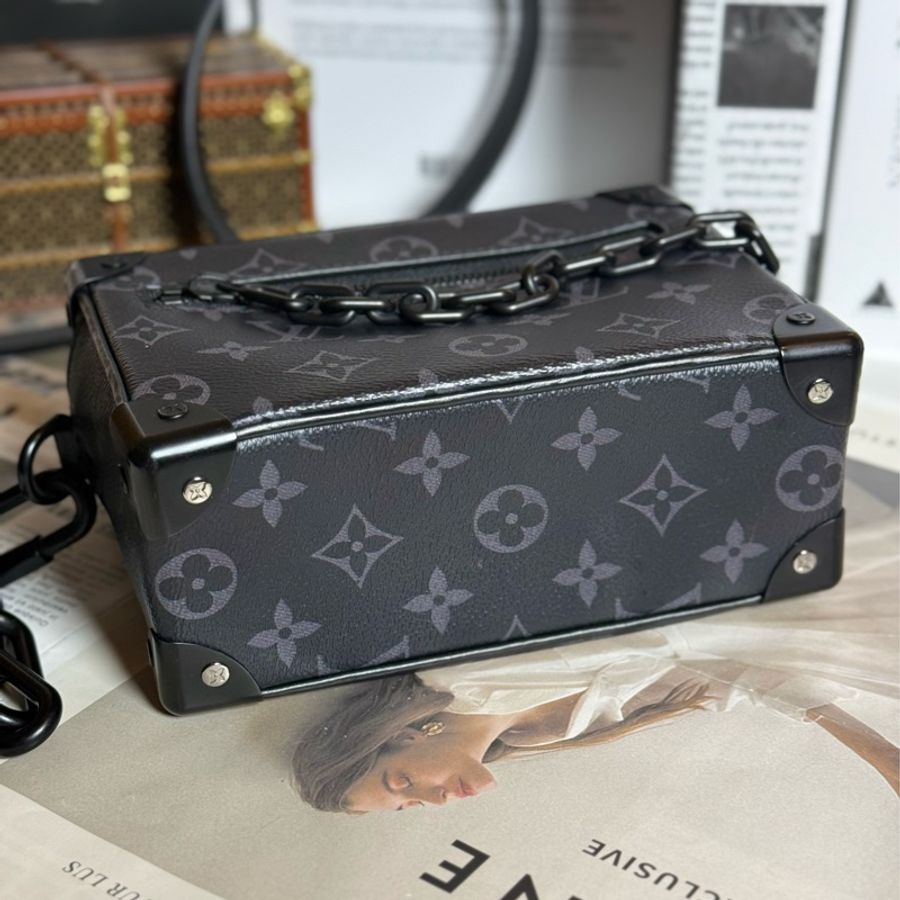 (台灣購證🇹🇼)LV Mini Soft Trunk 黑老花箱包 M44735-4
