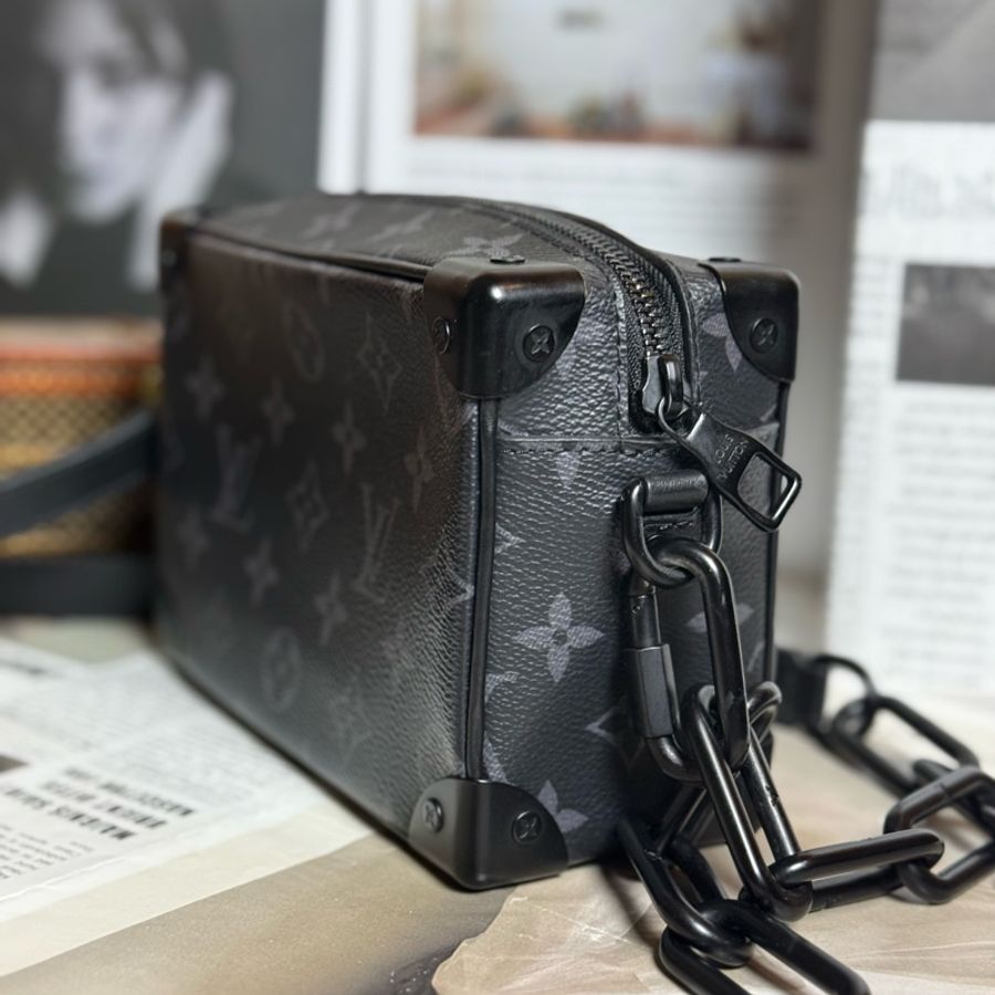 (台灣購證🇹🇼)LV Mini Soft Trunk 黑老花箱包 M44735-6