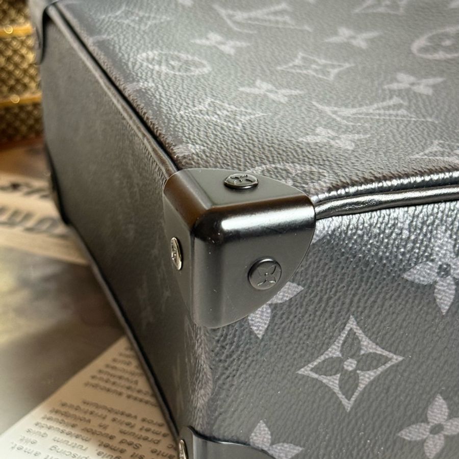(台灣購證🇹🇼)LV Mini Soft Trunk 黑老花箱包 M44735-10
